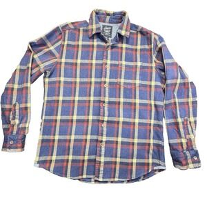 Grayers Heritage Flannel Long Sleeve Plaid Shirt Mens Medium